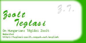 zsolt teglasi business card
